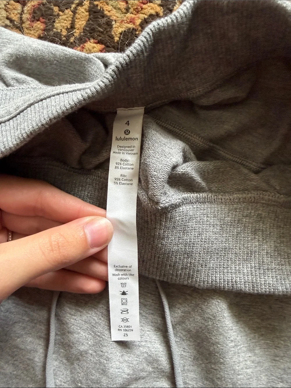 lululemon athletica Gray Drawstring Skirt